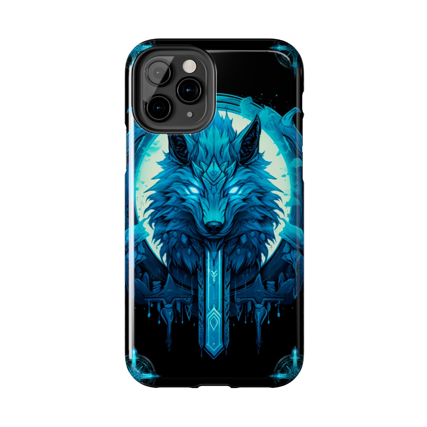 iPhone Series (Blue eyed shining wolf) - Phone Case