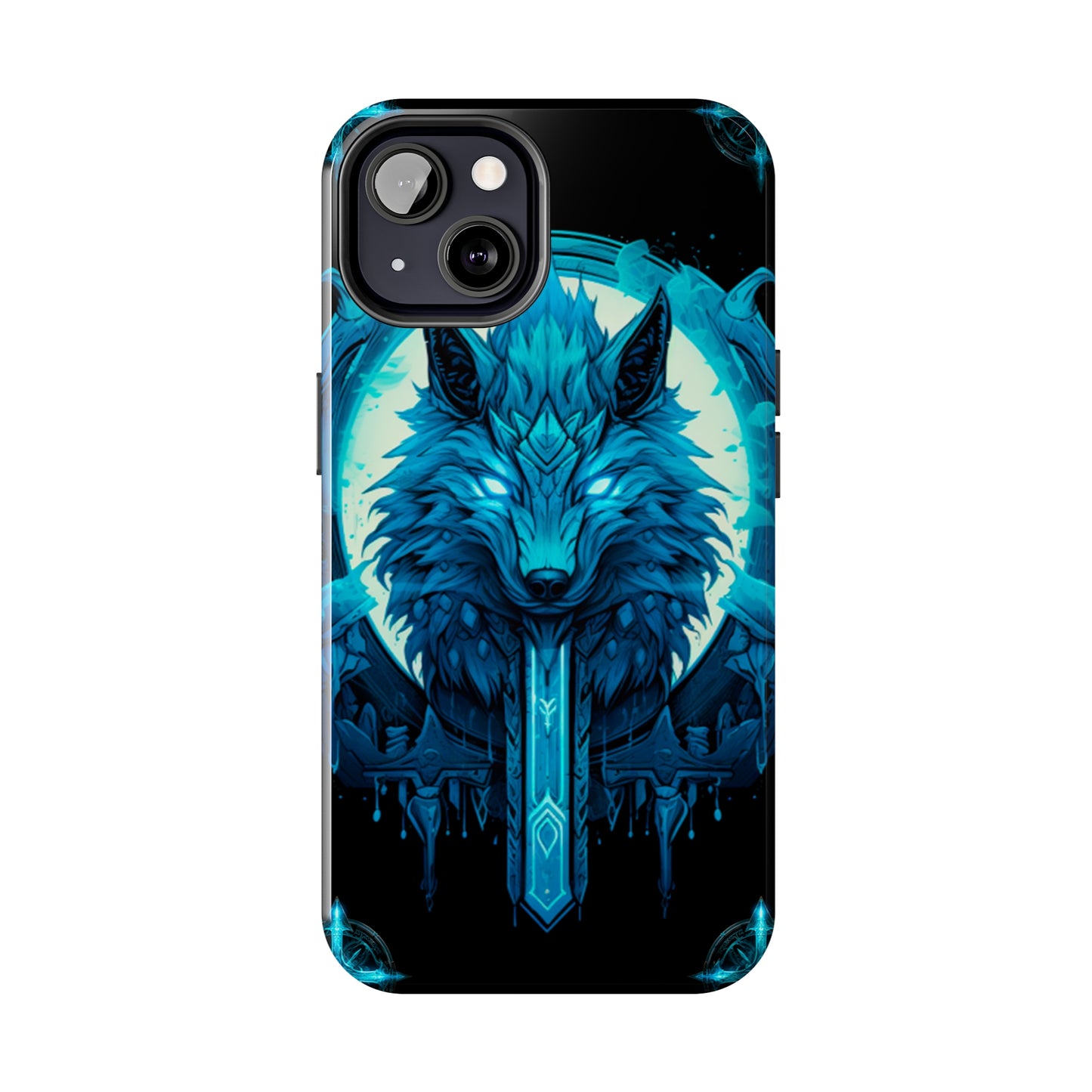 iPhone Series (Blue eyed shining wolf) - Phone Case