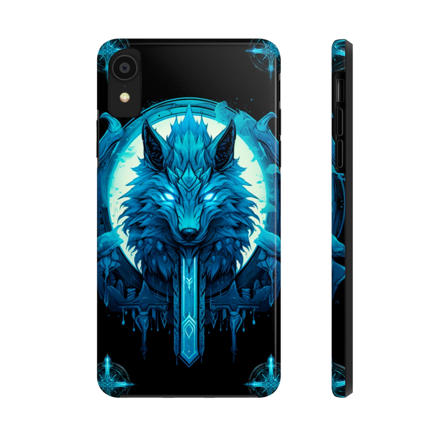 iPhone Series (Blue eyed shining wolf) - Phone Case