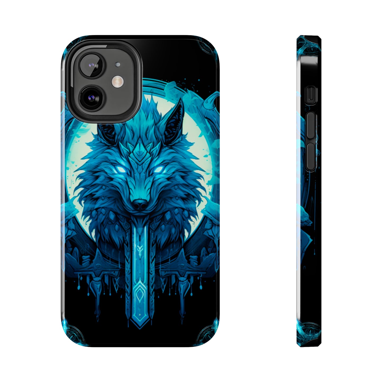 iPhone Series (Blue eyed shining wolf) - Phone Case