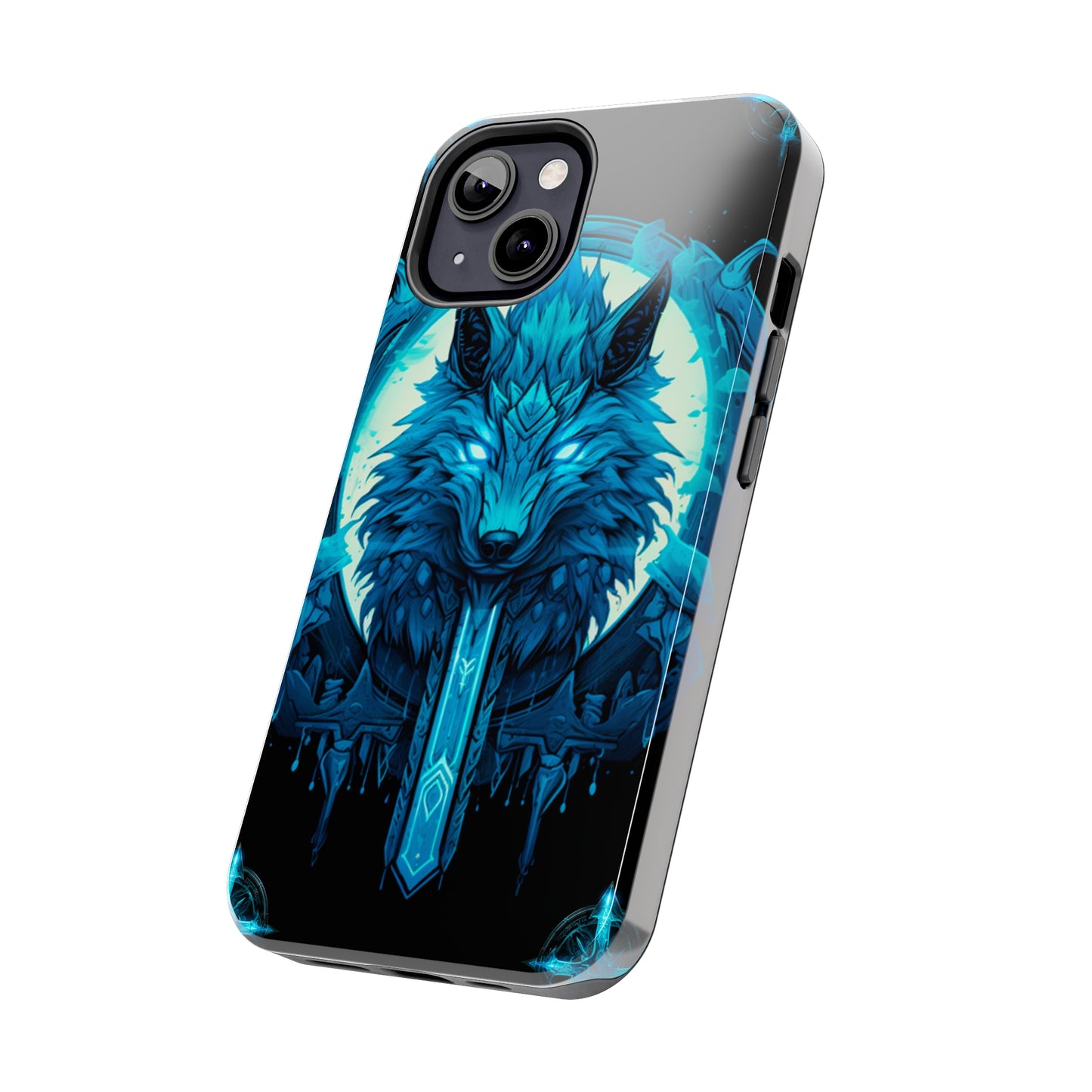 iPhone Series (Blue eyed shining wolf) - Phone Case