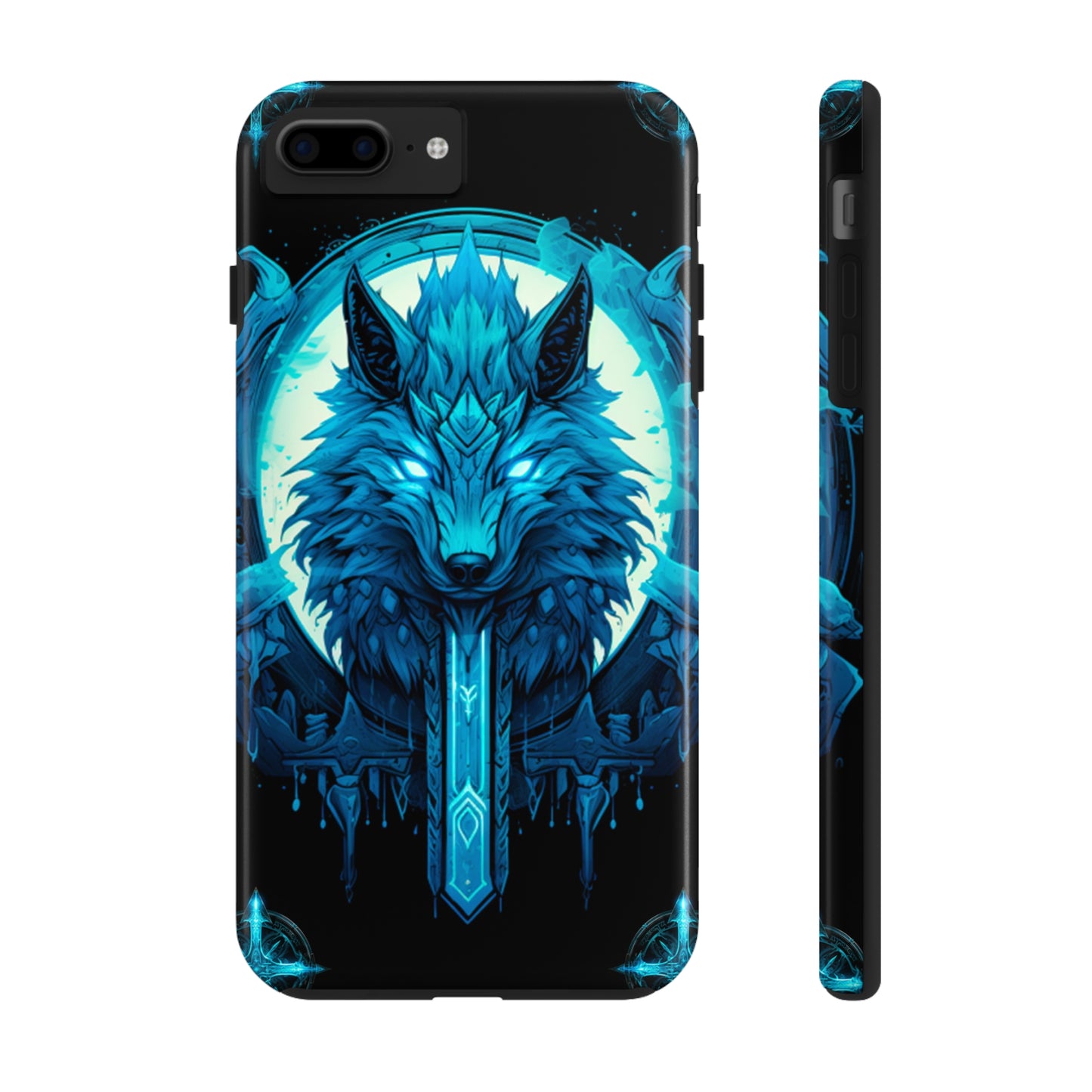 iPhone Series (Blue eyed shining wolf) - Phone Case