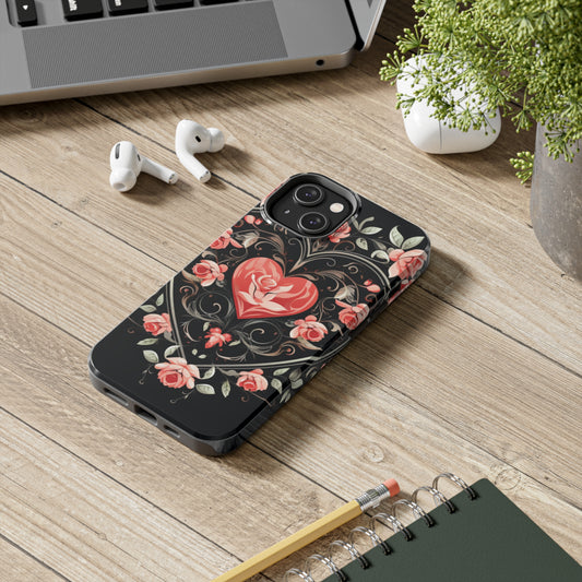 iPhone Series (Hearts N Roses) - Phone Case