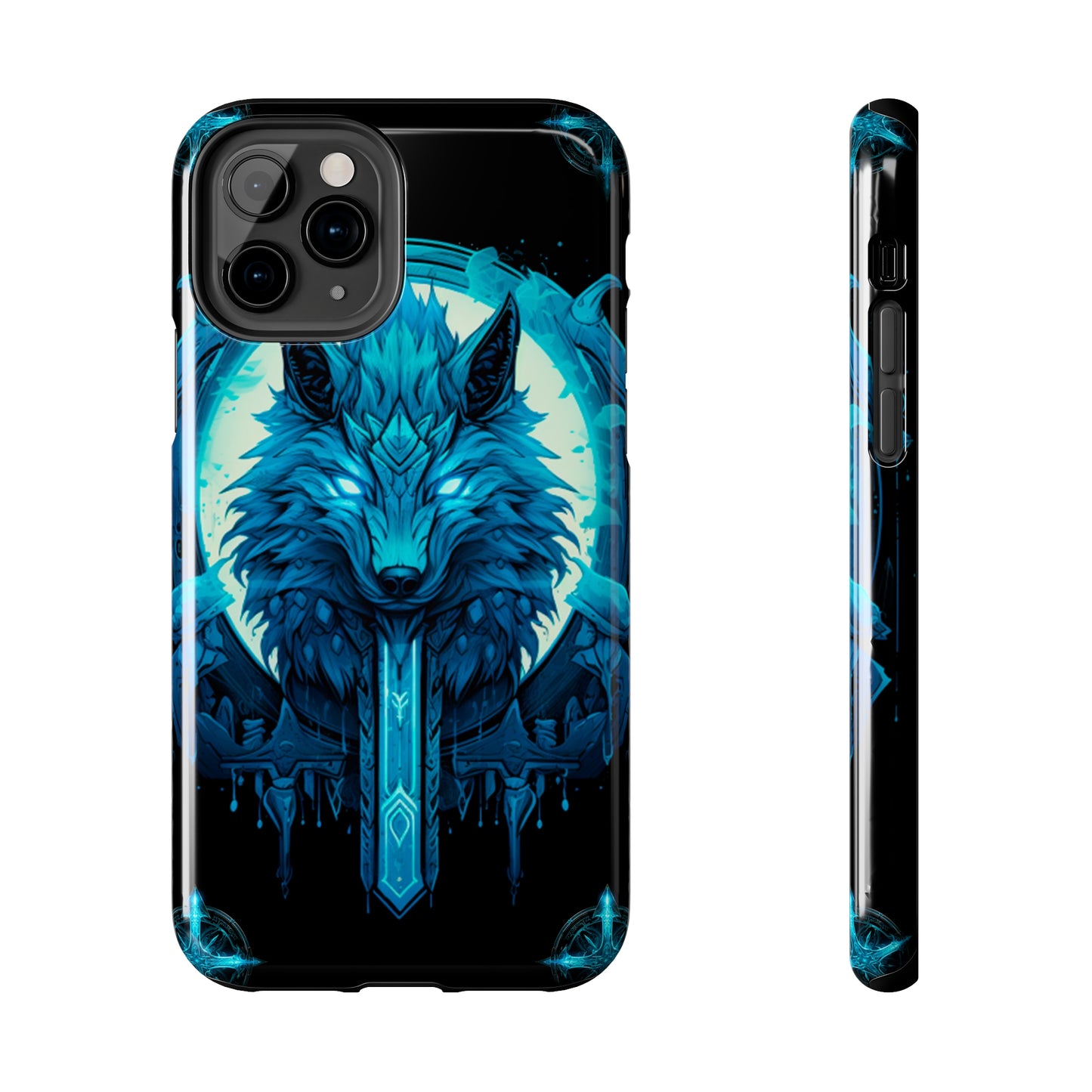 iPhone Series (Blue eyed shining wolf) - Phone Case