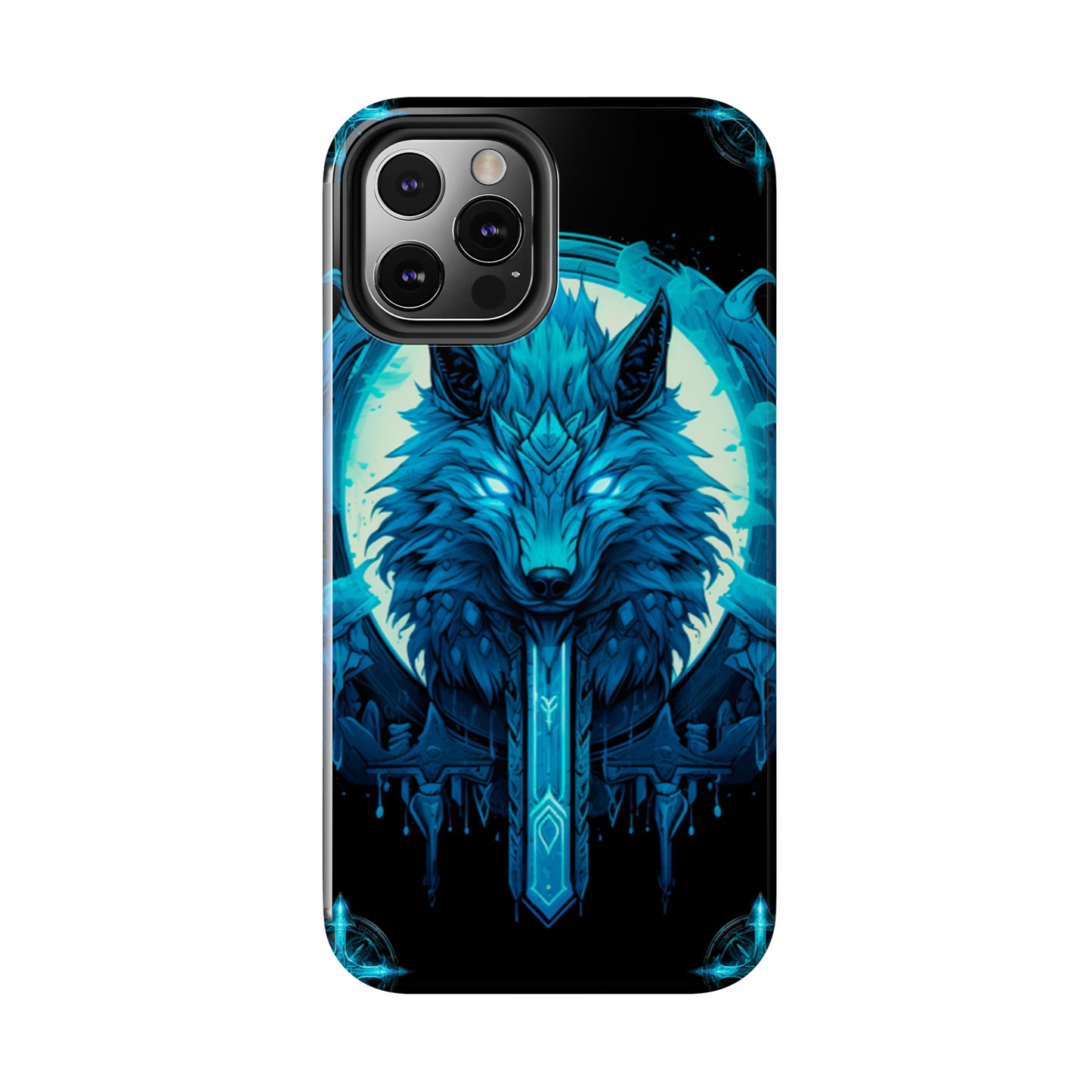 iPhone Series (Blue eyed shining wolf) - Phone Case