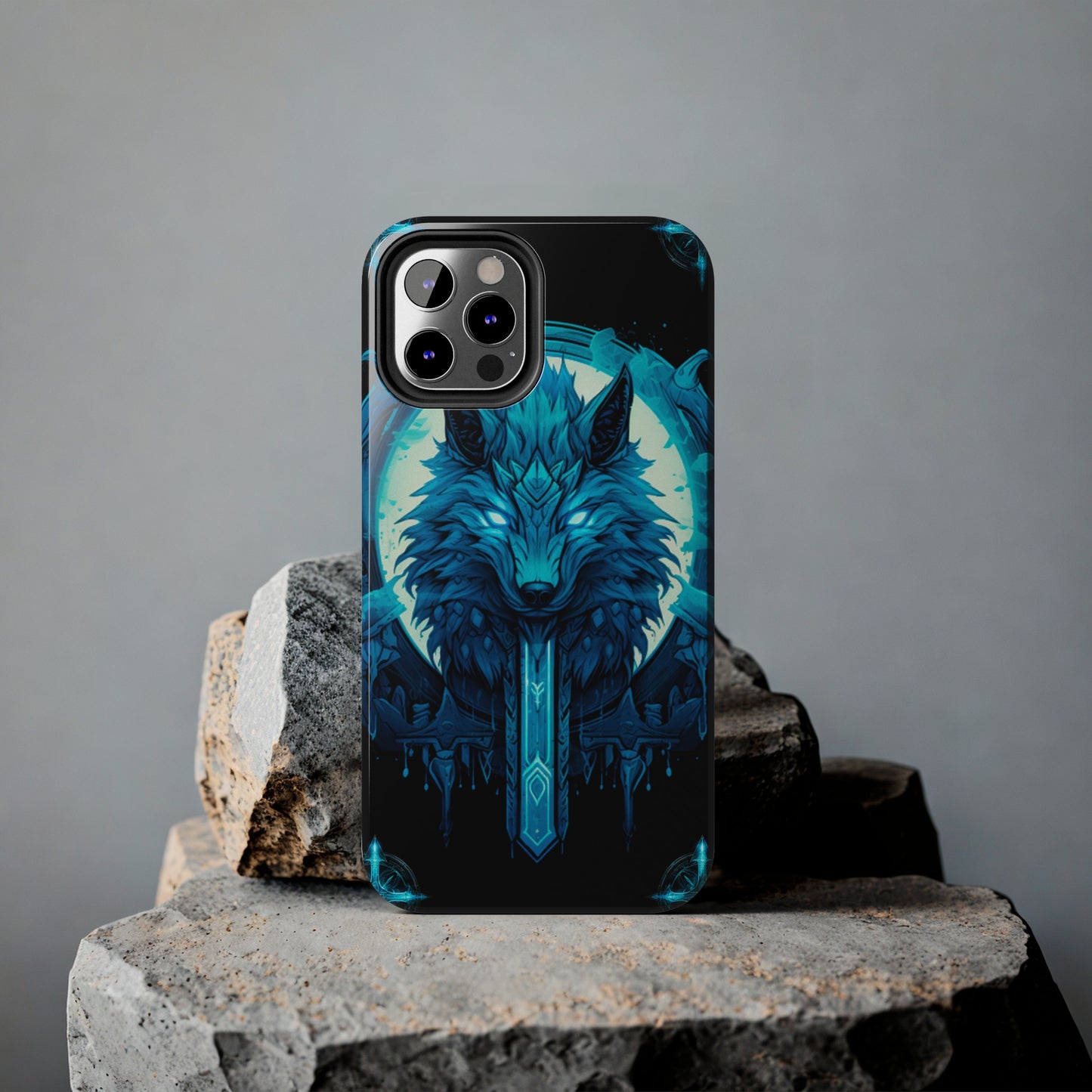 iPhone Series (Blue eyed shining wolf) - Phone Case