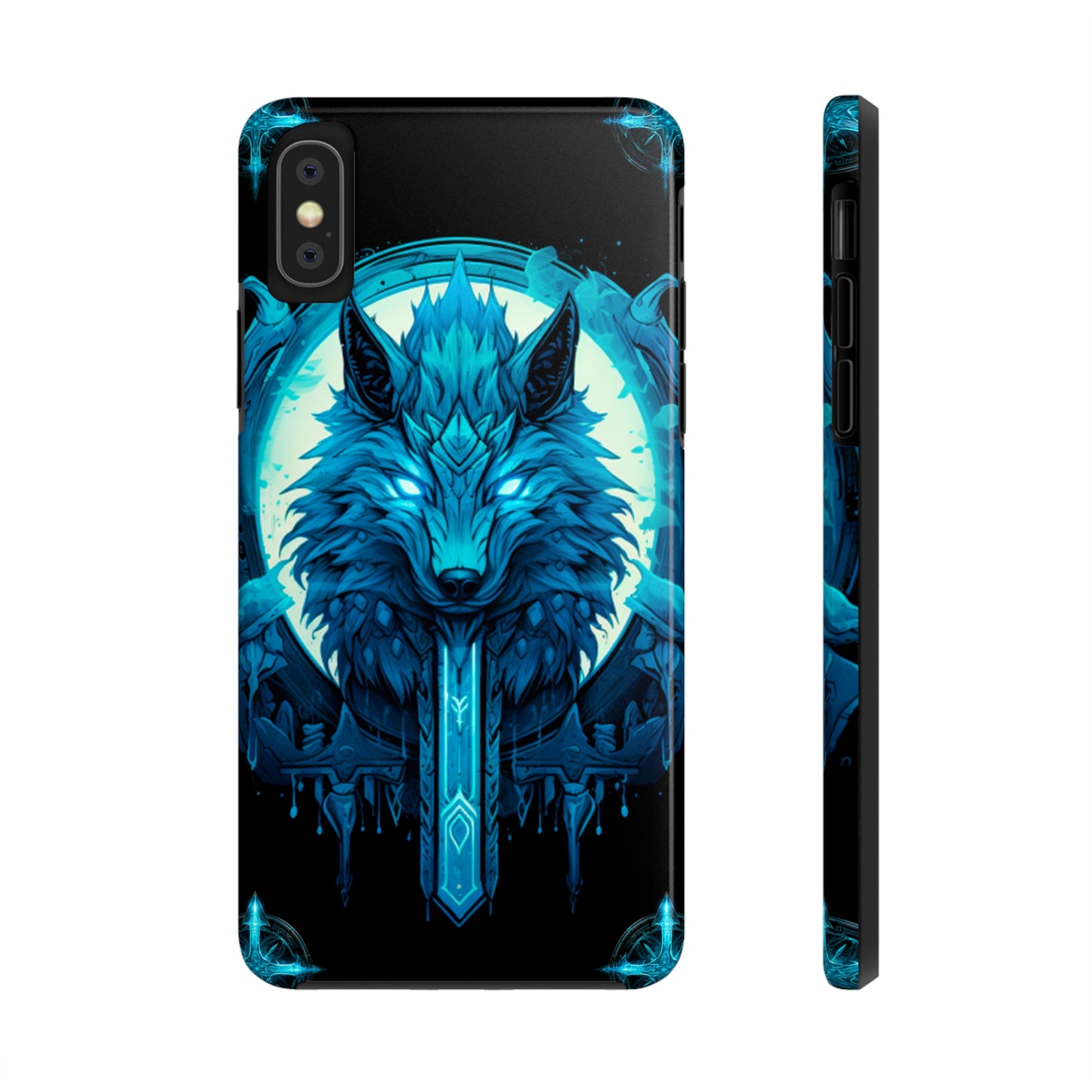 iPhone Series (Blue eyed shining wolf) - Phone Case