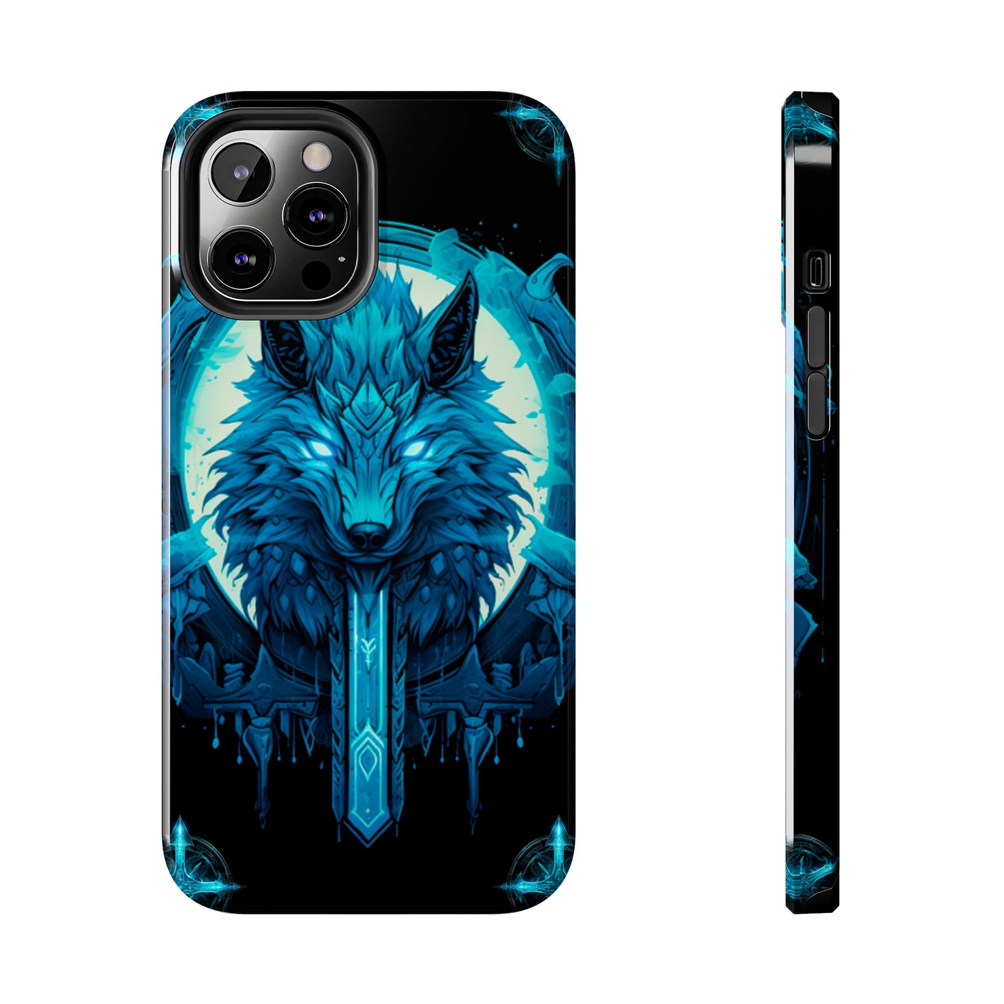 iPhone Series (Blue eyed shining wolf) - Phone Case