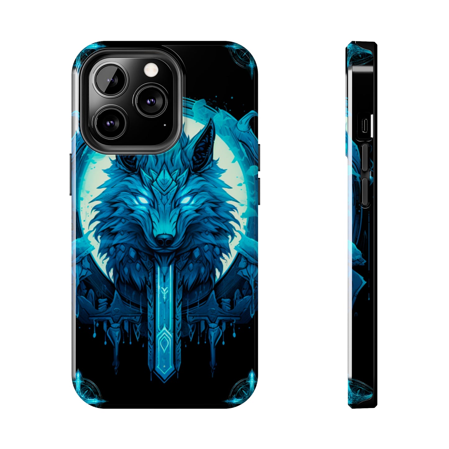 iPhone Series (Blue eyed shining wolf) - Phone Case