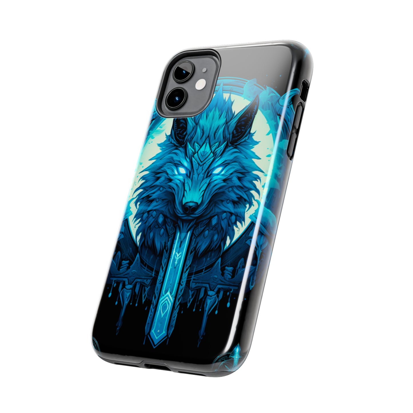 iPhone Series (Blue eyed shining wolf) - Phone Case