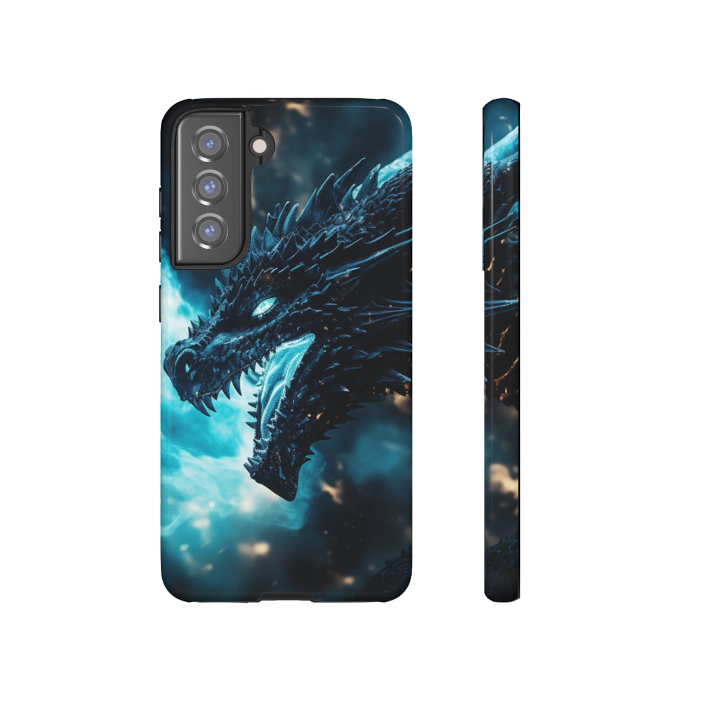 Samsung Galaxy Series (Blue Flame Dragon) - Phone Case