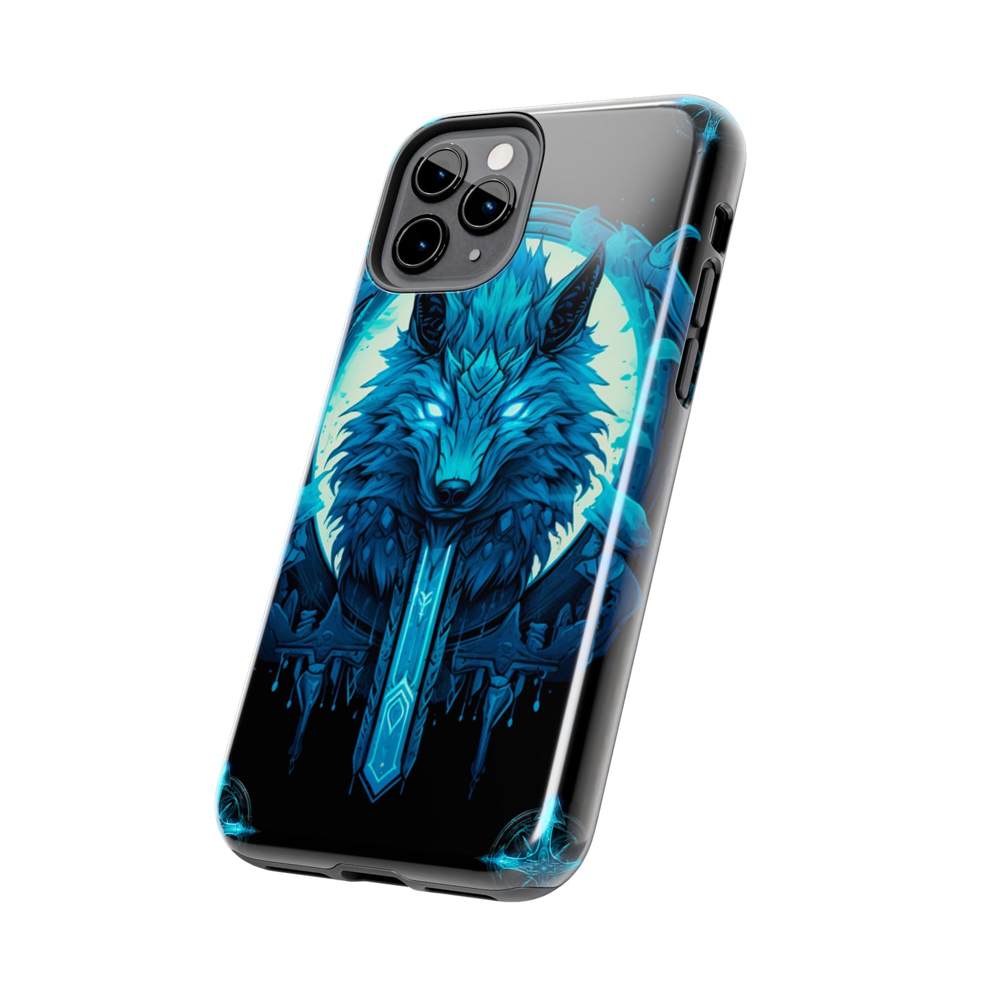 iPhone Series (Blue eyed shining wolf) - Phone Case