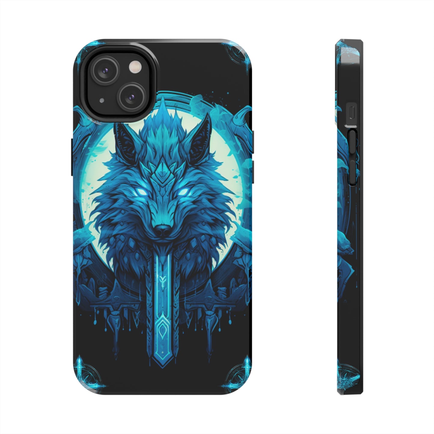 iPhone Series (Blue eyed shining wolf) - Phone Case