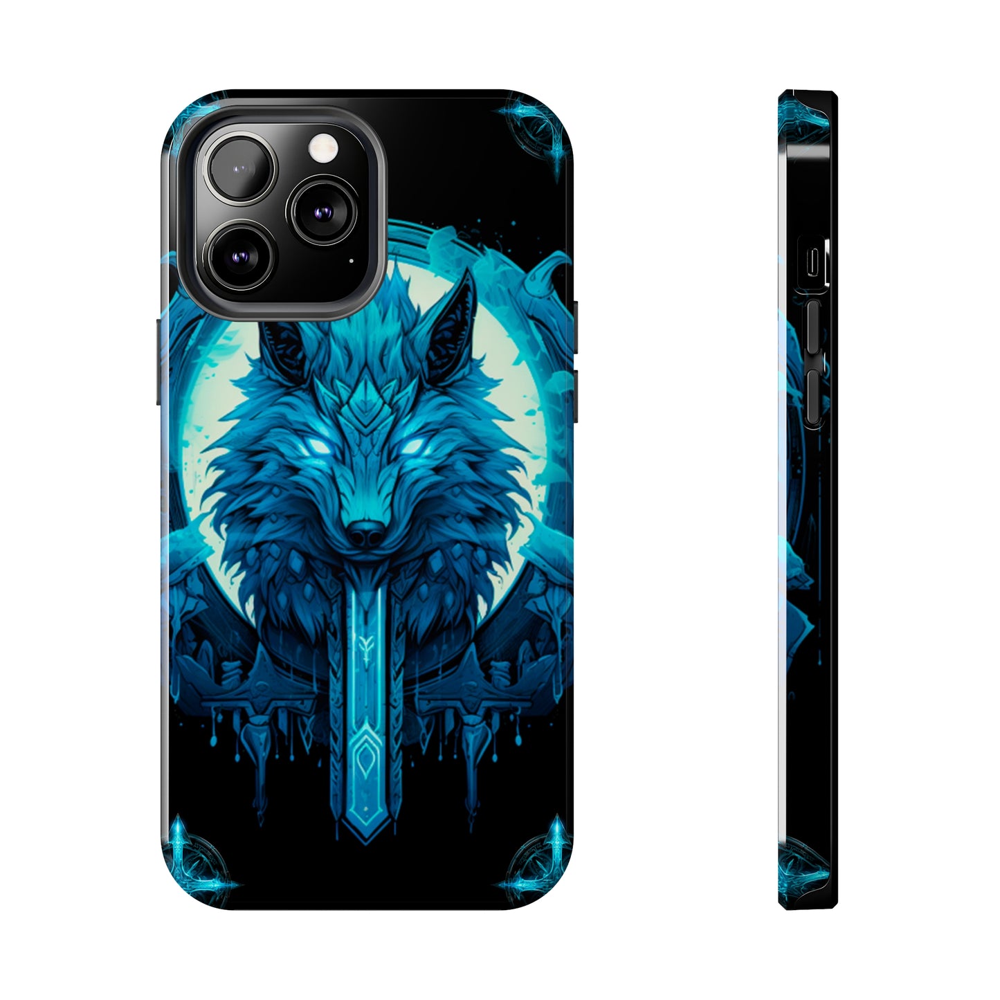 iPhone Series (Blue eyed shining wolf) - Phone Case