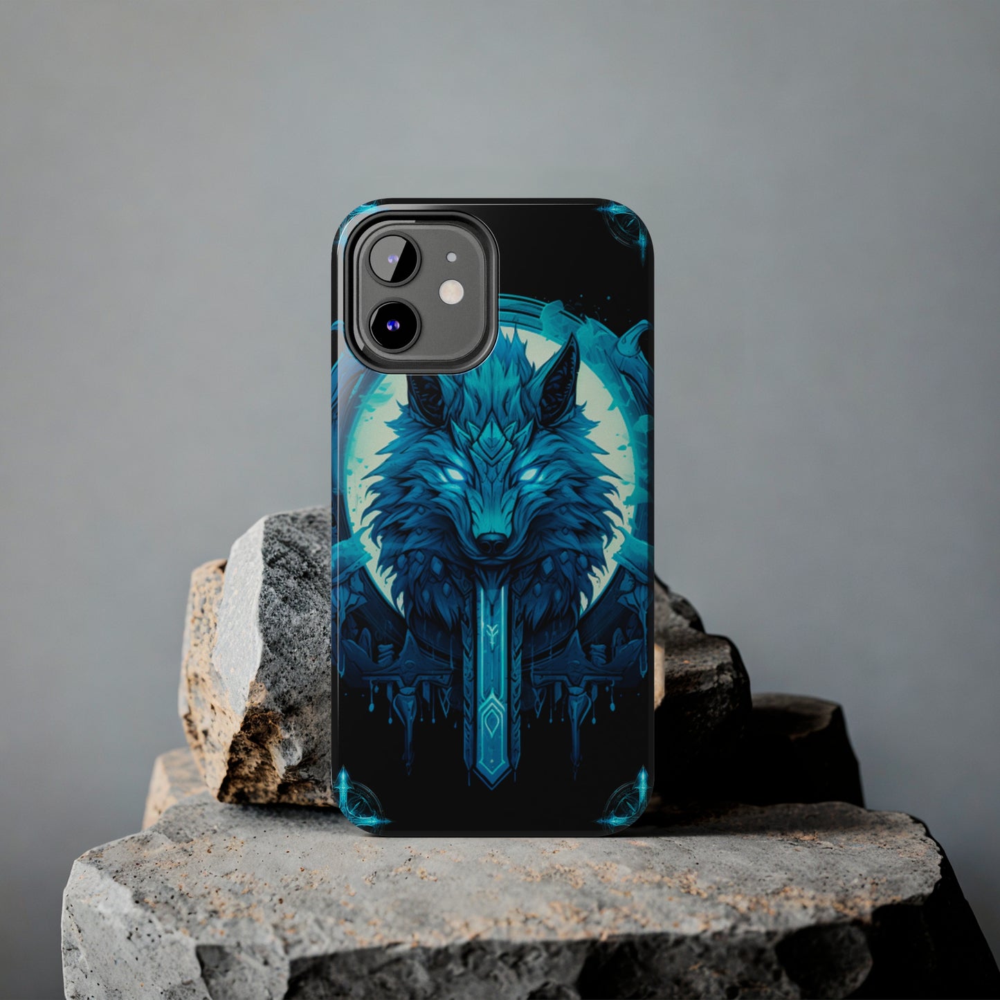 iPhone Series (Blue eyed shining wolf) - Phone Case