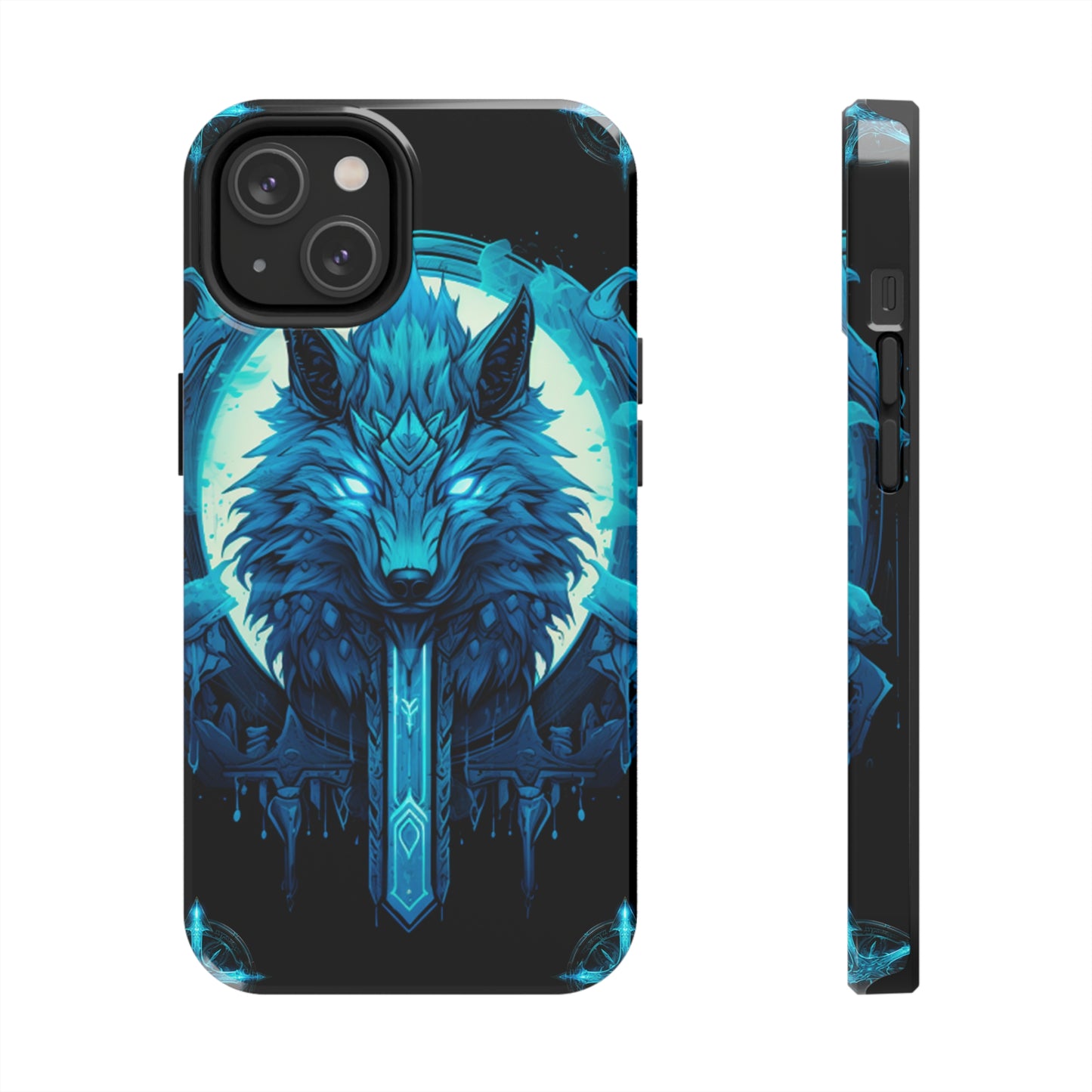 iPhone Series (Blue eyed shining wolf) - Phone Case