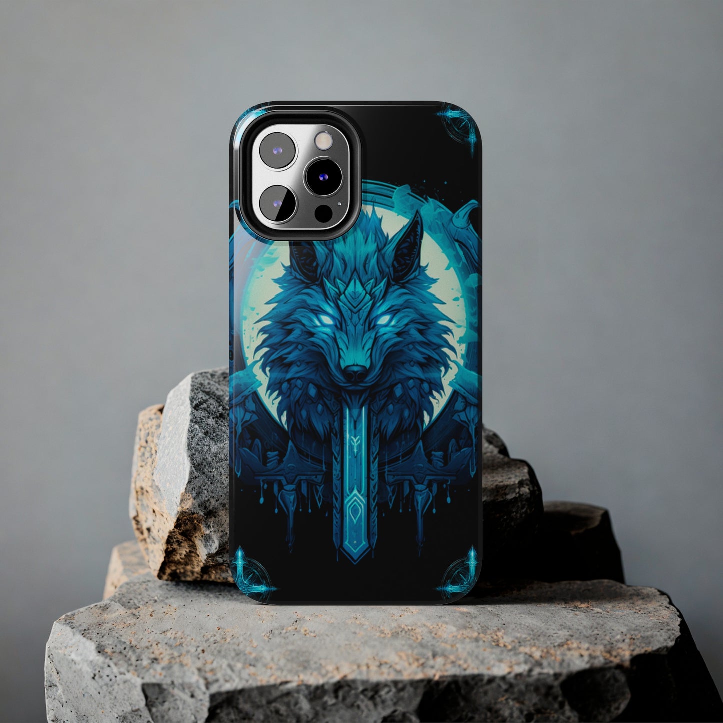 iPhone Series (Blue eyed shining wolf) - Phone Case