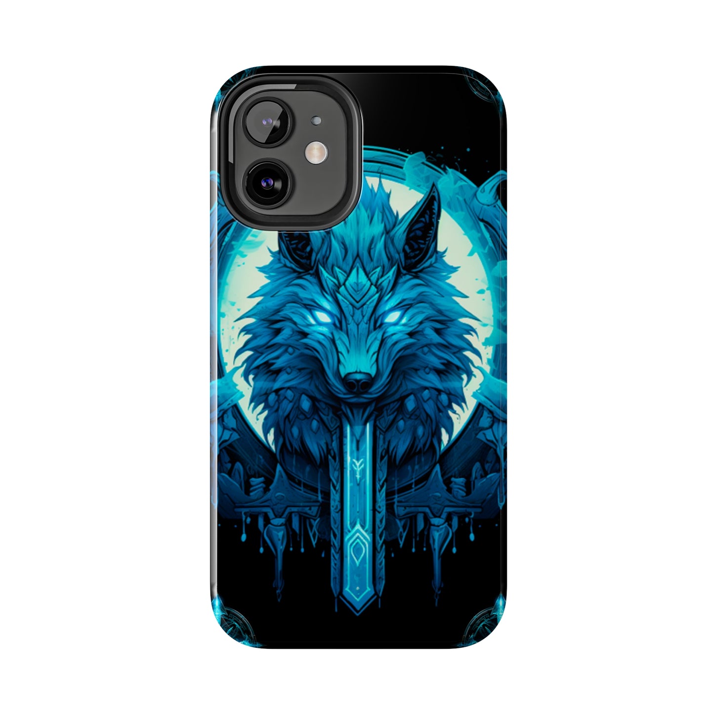 iPhone Series (Blue eyed shining wolf) - Phone Case