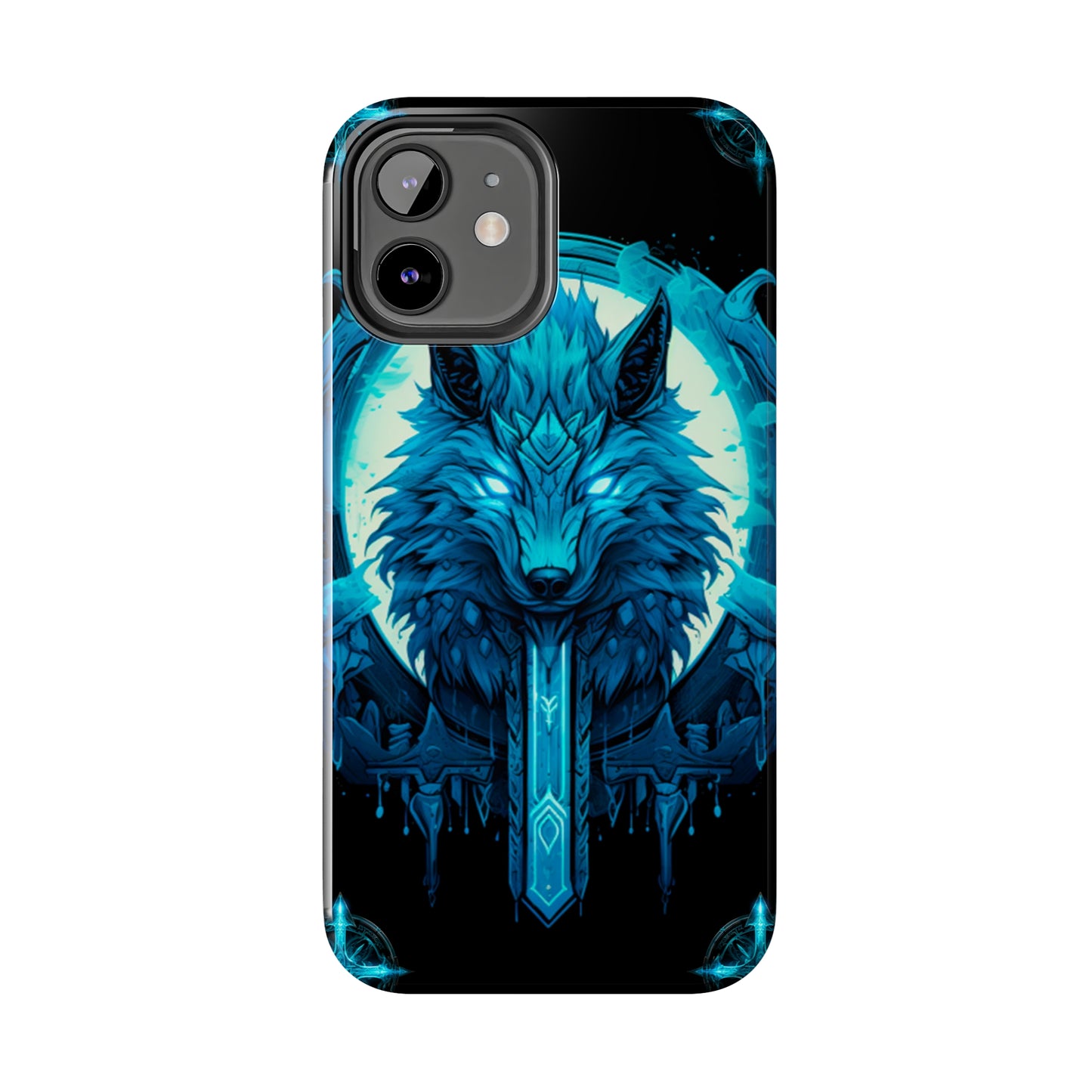 iPhone Series (Blue eyed shining wolf) - Phone Case