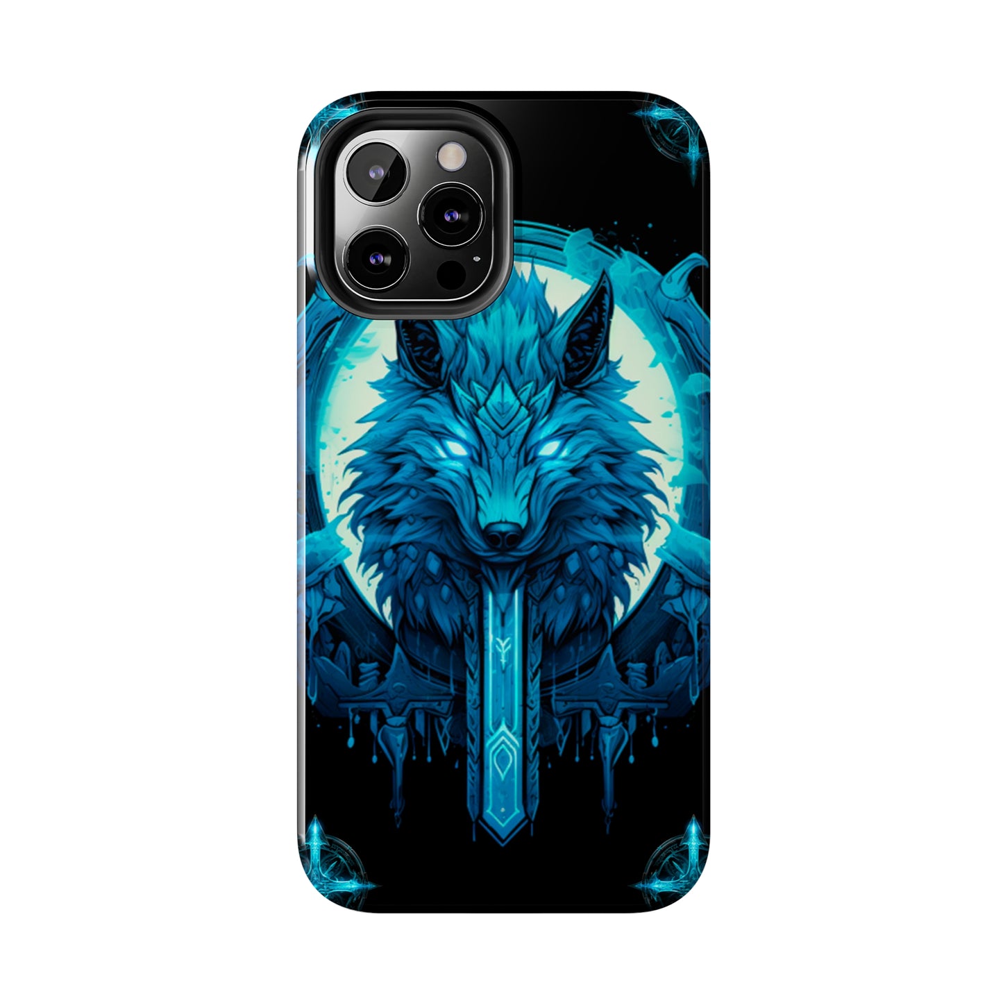 iPhone Series (Blue eyed shining wolf) - Phone Case