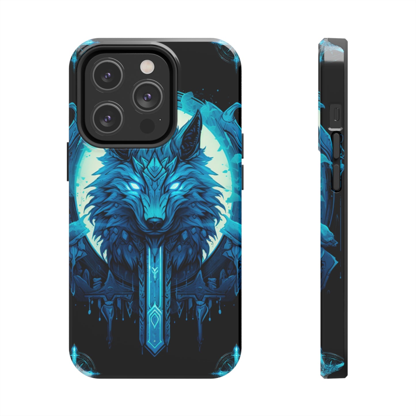 iPhone Series (Blue eyed shining wolf) - Phone Case