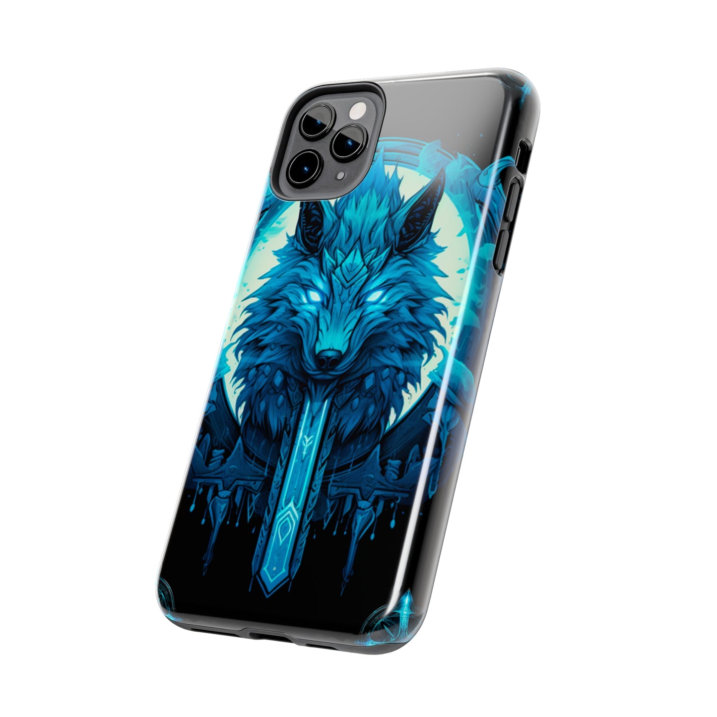 iPhone Series (Blue eyed shining wolf) - Phone Case